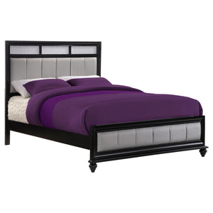 Marlow Wood Queen Panel Bed Black