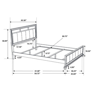 Marlow Wood Queen Panel Bed Black