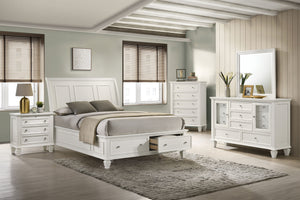 Felix 5-Piece Queen Bedroom Set Cream White