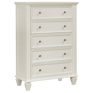 Felix 5-Piece Queen Bedroom Set Cream White