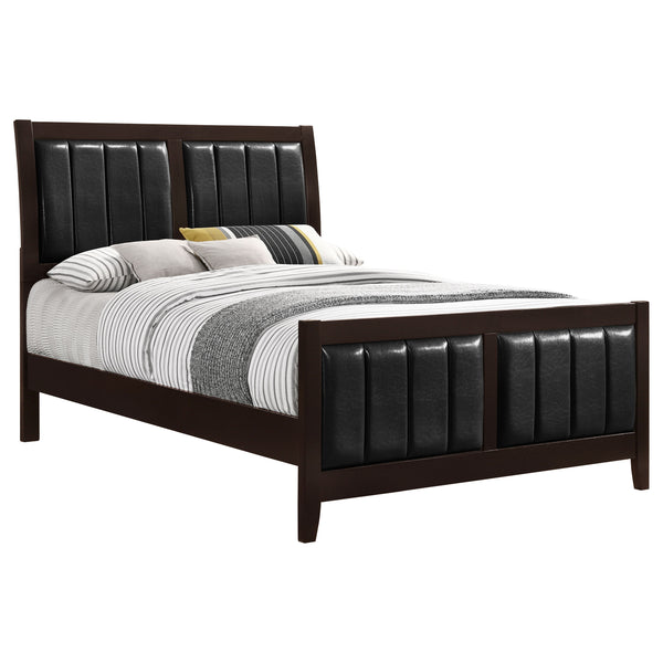 Marlowe Wood Queen Panel Bed Cappuccino