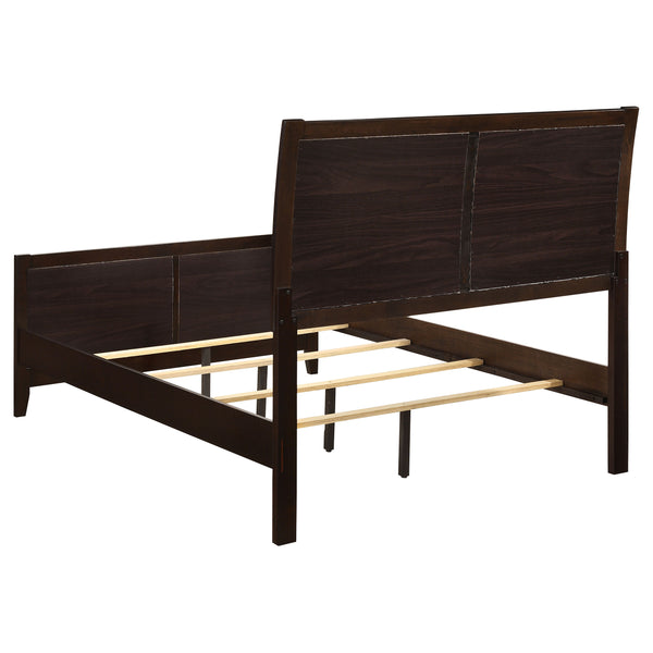 Marlowe Wood Queen Panel Bed Cappuccino