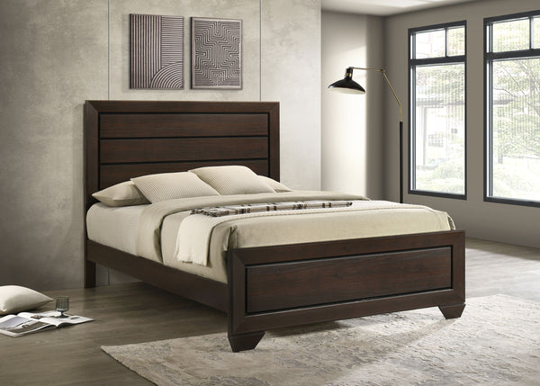 Nolan Wood Queen Panel Bed Dark Cocoa