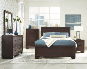 Nolan Wood Queen Panel Bed Dark Cocoa