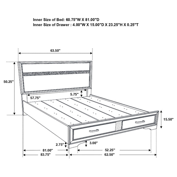 Tobias 5-Piece Queen Bedroom Set White