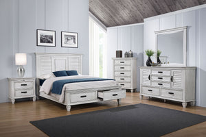 Isidore 5-Piece Queen Bedroom Set Distressed White