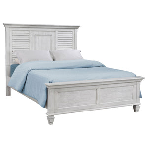 Solene 5-Piece Queen Bedroom Set Distressed White