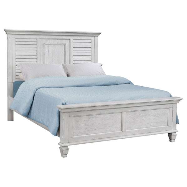 Solene 5-Piece Queen Bedroom Set Distressed White