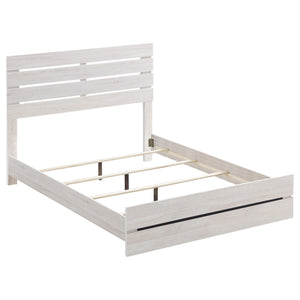 Chester Wood Queen Panel Bed Coastal White