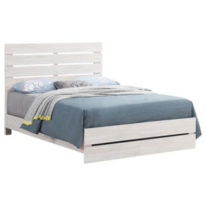 Chester Wood Queen Panel Bed Coastal White