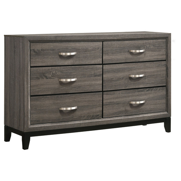 Nikolai 5-Piece Queen Bedroom Set Grey Oak