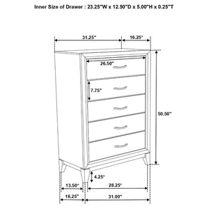 Nikolai 5-Piece Queen Bedroom Set Grey Oak