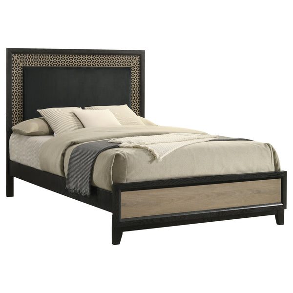 Savannah Wood Queen Panel Bed Espresso