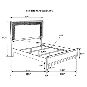 Savannah Wood Queen Panel Bed Espresso