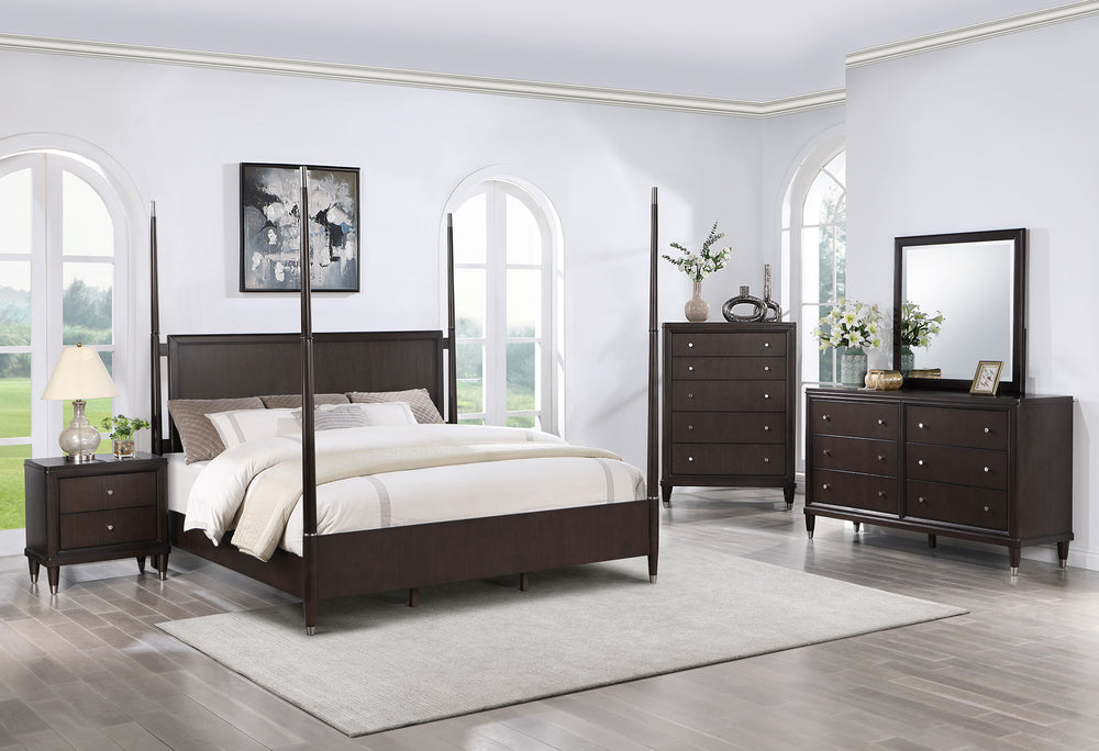 Penelope 5-piece Queen Bedroom Set Brown