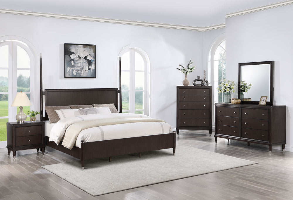 Penelope 5-piece Queen Bedroom Set Brown