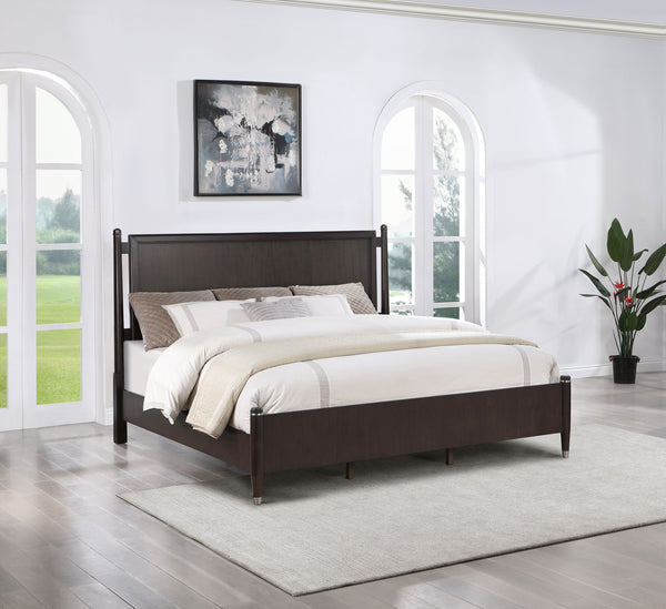 Lachlan Wood Queen Poster Bed Brown