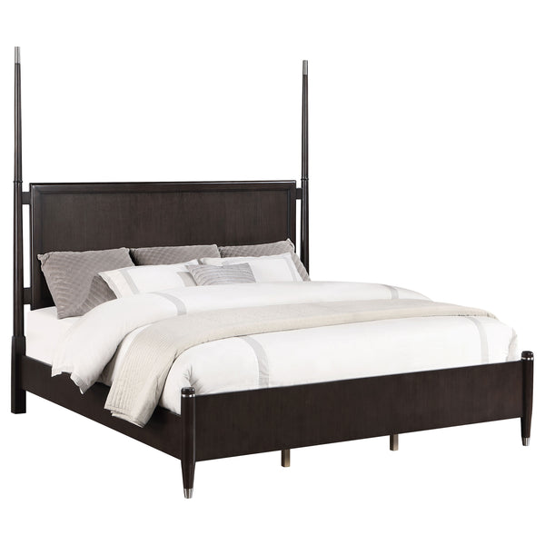 Lachlan Wood Queen Poster Bed Brown