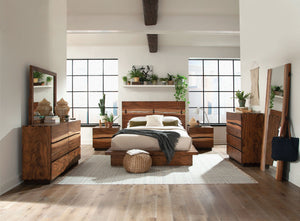 Rhett 5-piece Queen Bedroom Set Smokey Walnut