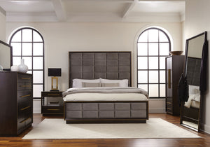 Harper 5-piece Queen Bedroom Set Taupe Oak