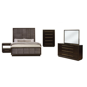 Harper 5-piece Queen Bedroom Set Taupe Oak