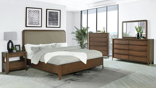 Lyra 5-Piece Queen Bedroom Set Walnut