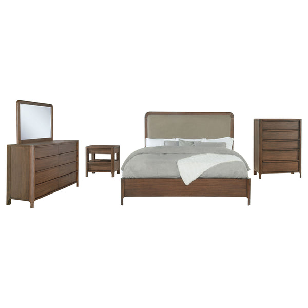 Lyra 5-Piece Queen Bedroom Set Walnut