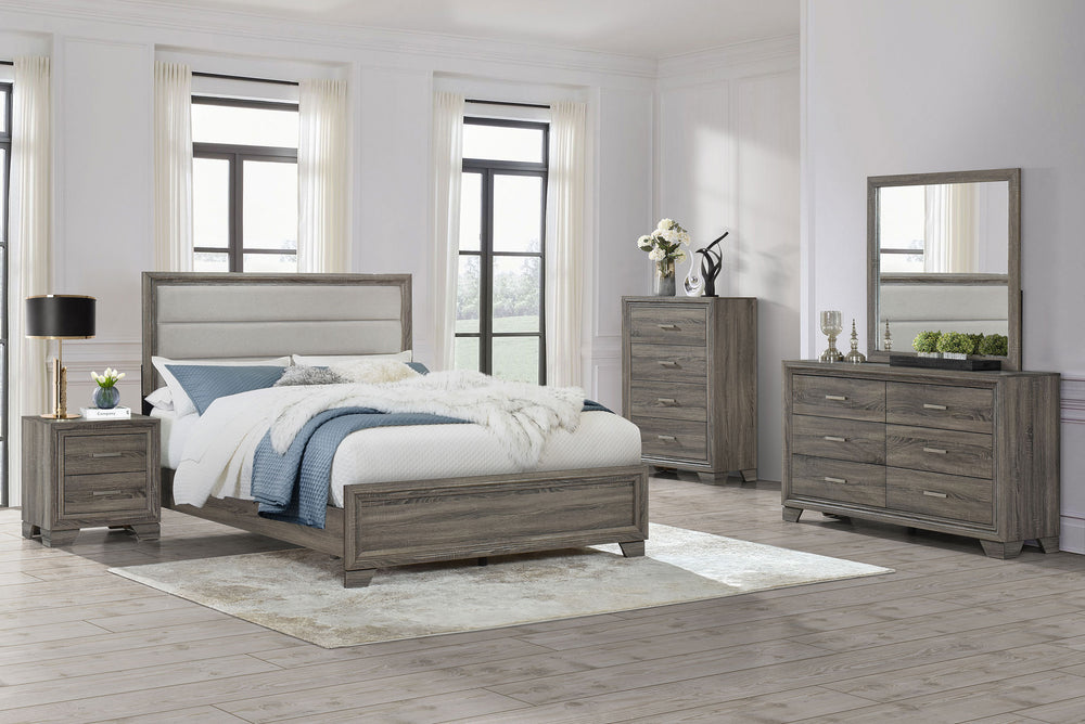 Elliot 5-piece Queen Bedroom Set Brown Oak