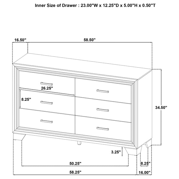 Elliot 5-piece Queen Bedroom Set Brown Oak