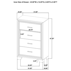 Elliot 5-piece Queen Bedroom Set Brown Oak