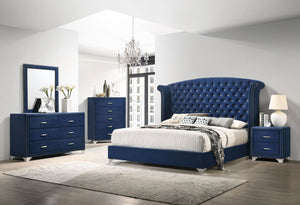 Caspian 5-Piece Queen Bedroom Set Pacific Blue