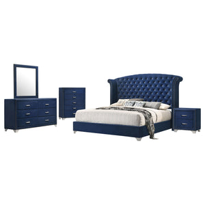 Caspian 5-Piece Queen Bedroom Set Pacific Blue