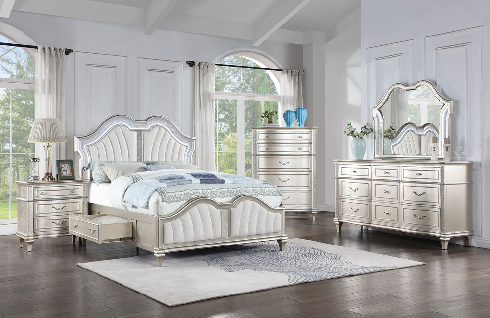 Fiona 5-piece Queen Bedroom Set Silver Oak