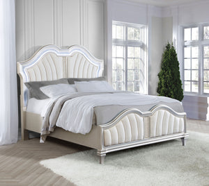 Delaney Upholstered Queen Panel Bed Grey