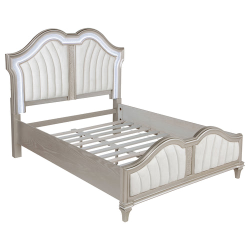 Delaney Upholstered Queen Panel Bed Grey