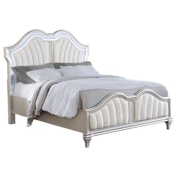 Delaney Upholstered Queen Panel Bed Grey