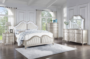 Delaney Upholstered Queen Panel Bed Grey