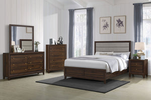 Audrey 5-piece Queen Bedroom Set Walnut