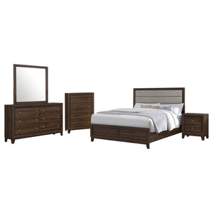 Audrey 5-piece Queen Bedroom Set Walnut