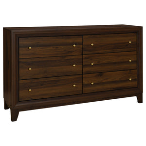 Audrey 5-piece Queen Bedroom Set Walnut