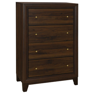 Audrey 5-piece Queen Bedroom Set Walnut