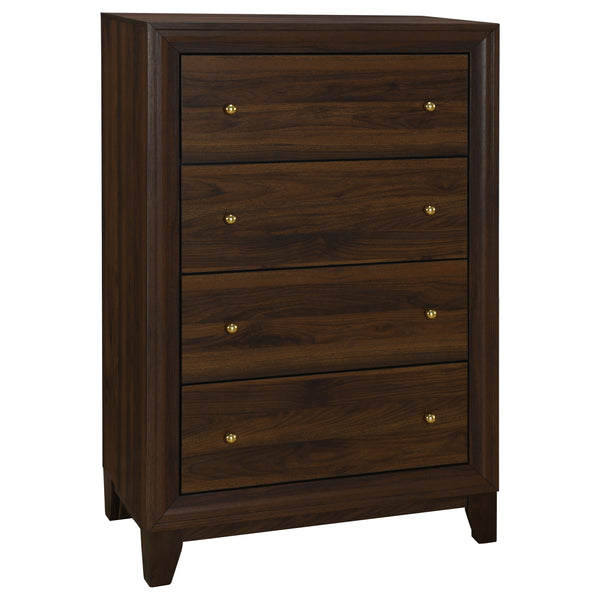 Audrey 5-piece Queen Bedroom Set Walnut