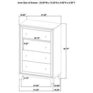 Audrey 5-piece Queen Bedroom Set Walnut