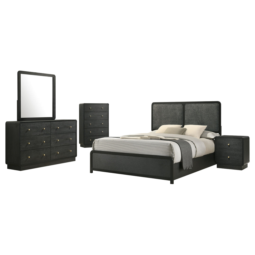 Alina 5-Piece Queen Bedroom Set Black