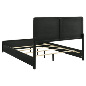 Orion 51-Inch Upholstered Queen Bed Black