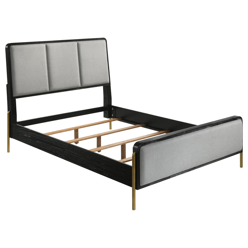 Callan 5-Piece Queen Bedroom Set Black and Grey