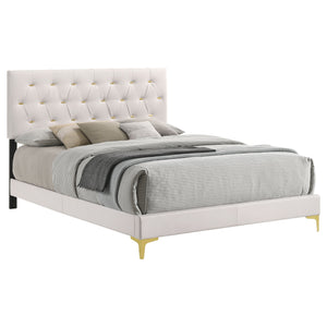 Marielle Upholstered Queen Panel Bed White