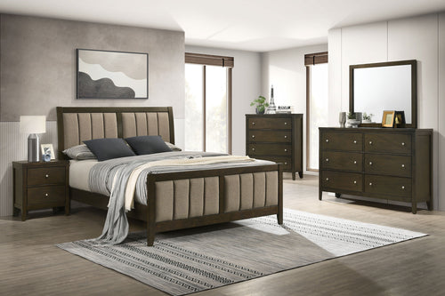 Levi 5-piece Queen Bedroom Set Dark Cocoa