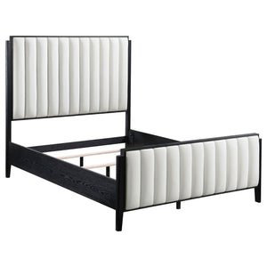 Dorian 5-Piece Upholstered Queen Bedroom Set Black