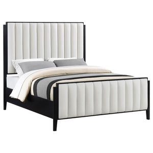 Donovan 60-Inch Upholstered Queen Bed Black